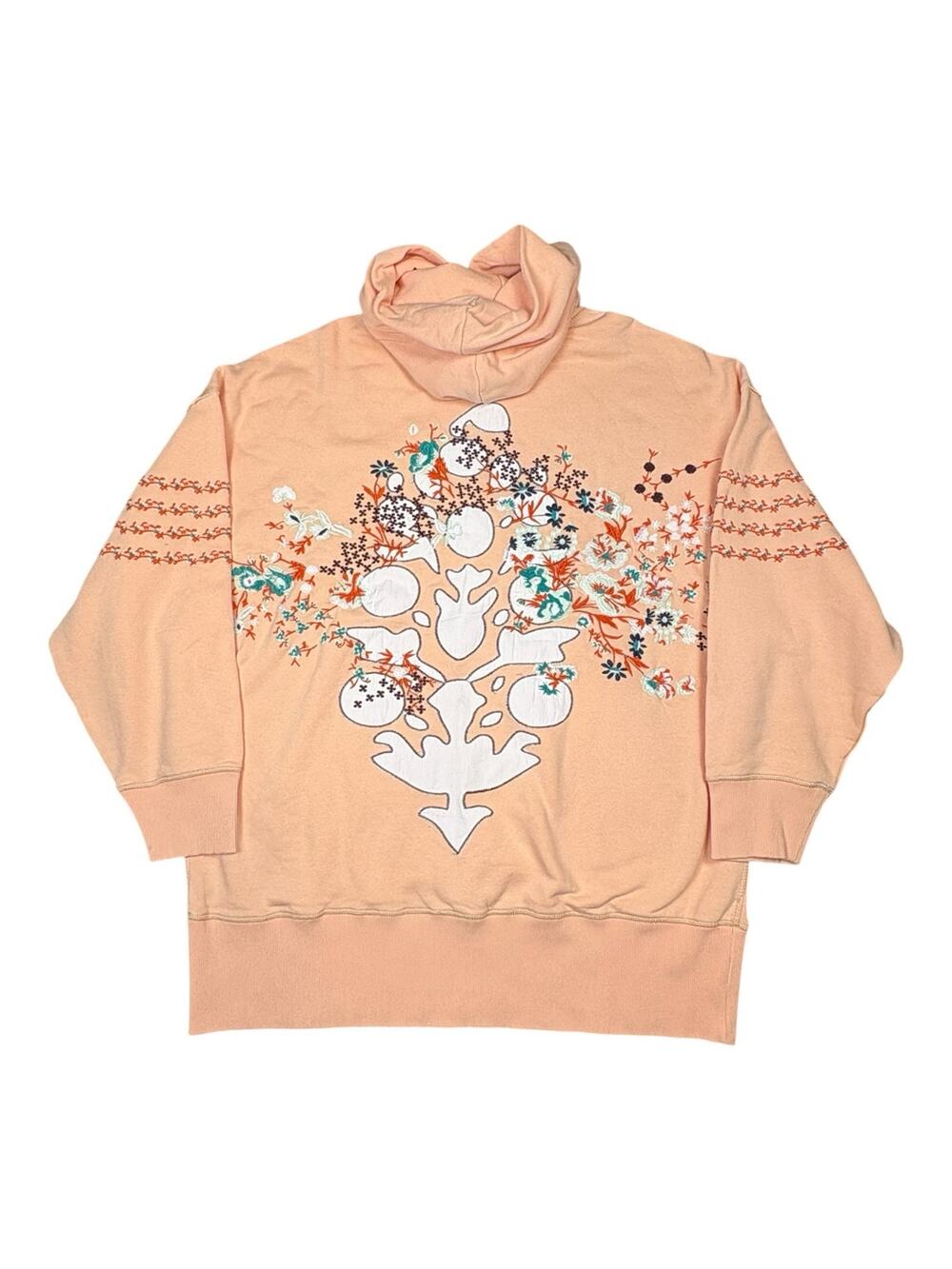 NWOT Free People Movement At My Best Oversized Embroidered Hoodie Women's Small